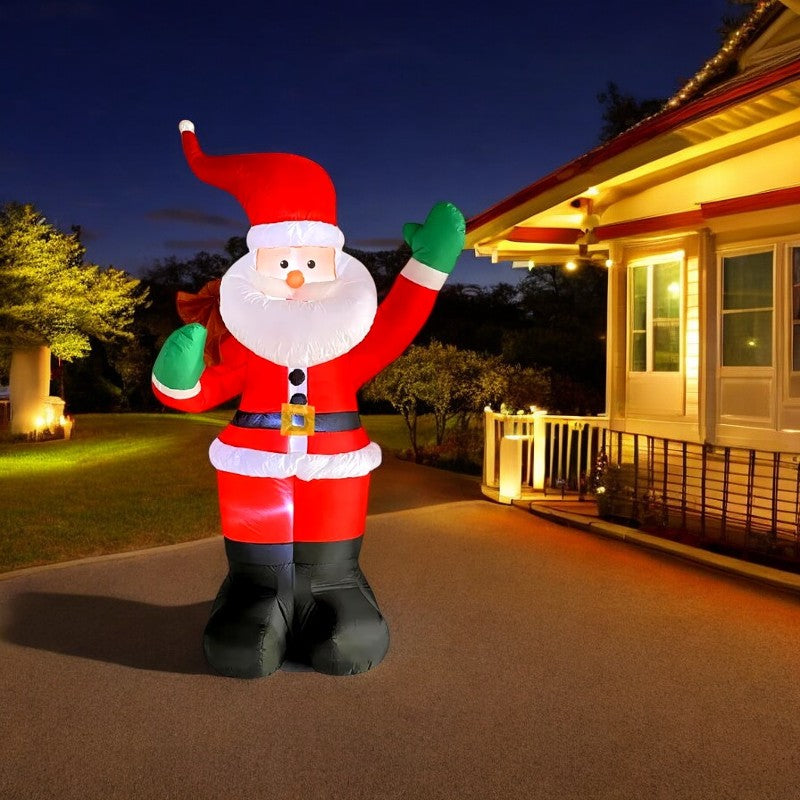 Backpack Santa Claus Christmas Decoration Inflatable Toys With LED Light 1.8M Inflatable Model Holiday Gift Indoor Outdoor Decor
