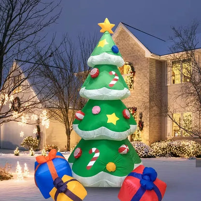 7FT Christmas Decoration Funny Novel Toy With LED Lights Home Festival Inflatable Model Outdoor  Courtyard Xmas Decor props