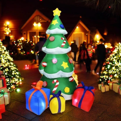 7FT Christmas Decoration Funny Novel Toy With LED Lights Home Festival Inflatable Model Outdoor  Courtyard Xmas Decor props