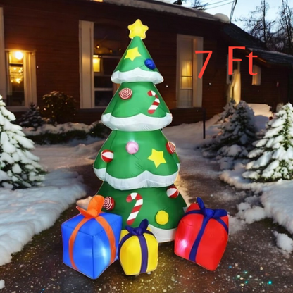 7FT Christmas Decoration Funny Novel Toy With LED Lights Home Festival Inflatable Model Outdoor  Courtyard Xmas Decor props